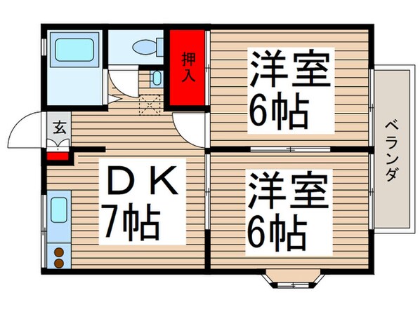 グリ－ンヒルの物件間取画像